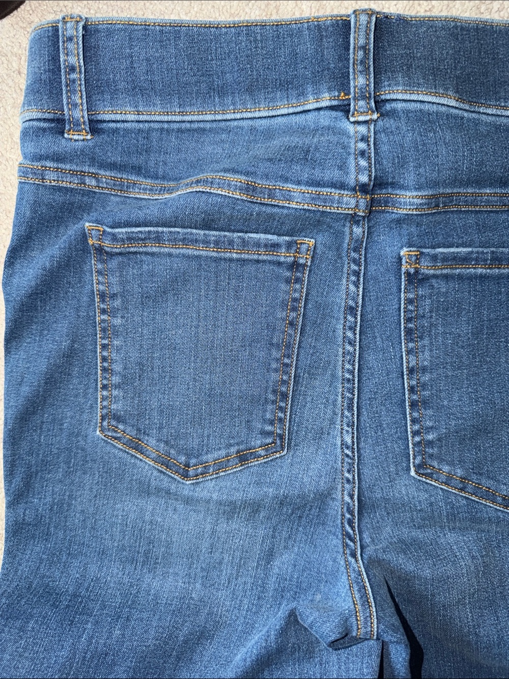 SPANX Flare Jeans Indigo Pull On Shaping Denim Size L - Picture 6 of 11